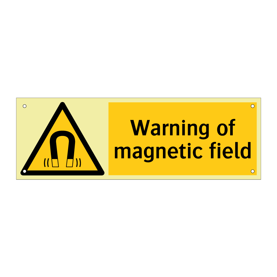 Warning of magnetic field
