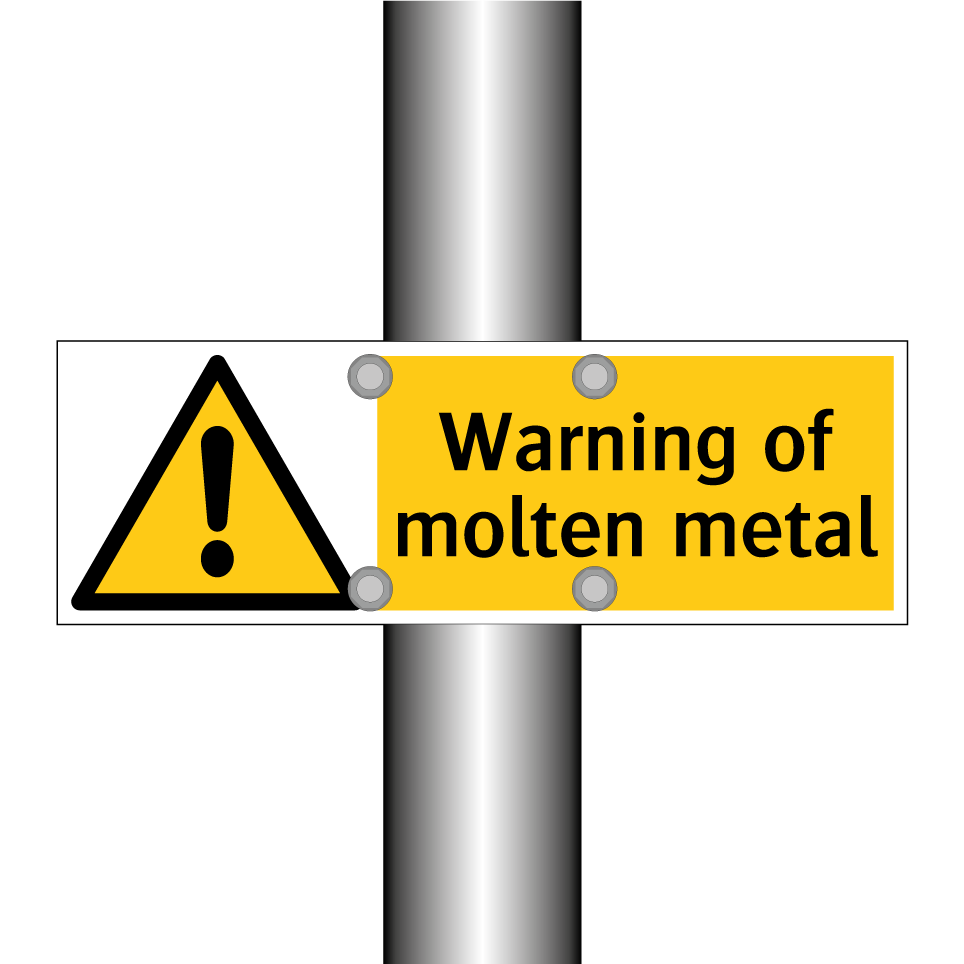 Warning of molten metal