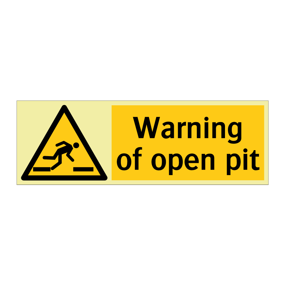 Warning of open pit