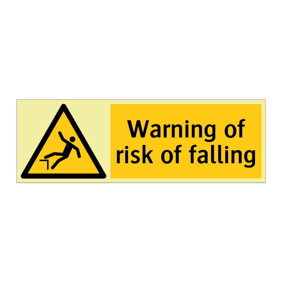 Warning of risk of falling
