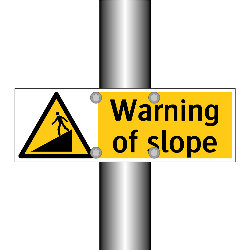 Warning of slope