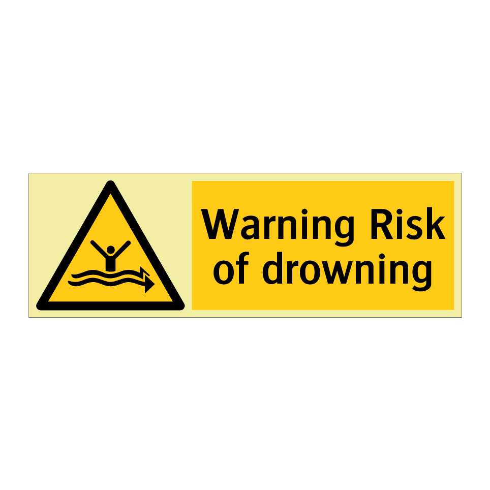 Warning Risk of drowning