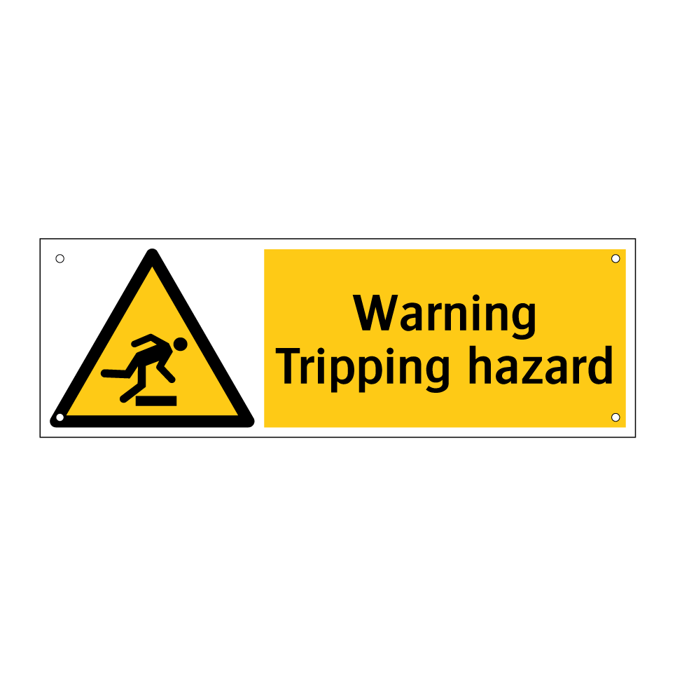 Warning Tripping hazard