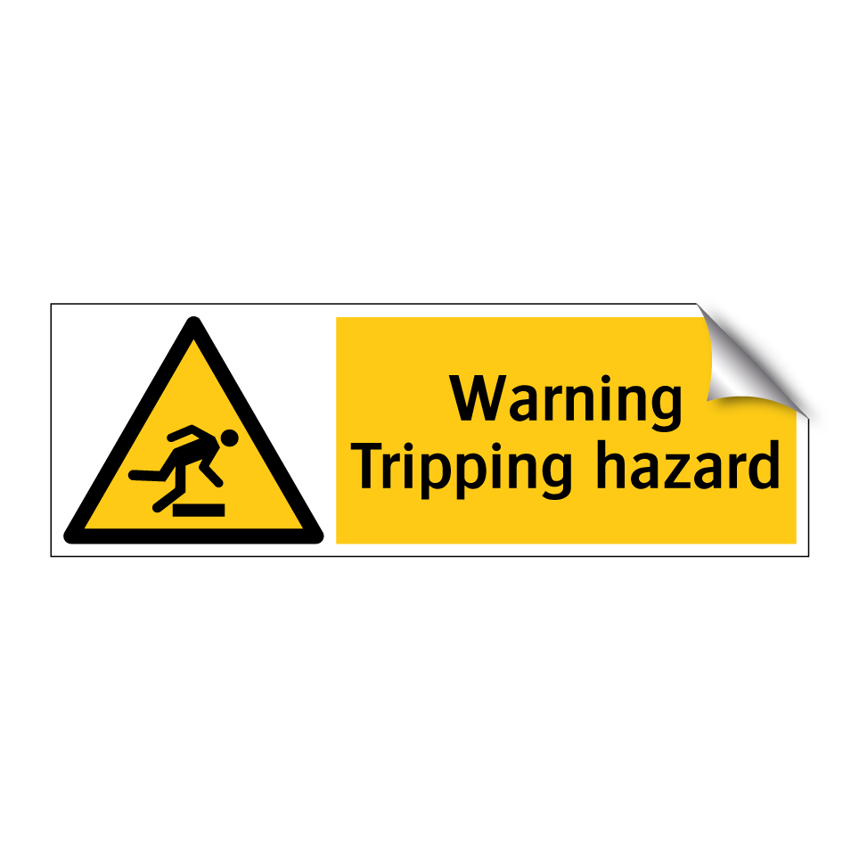 Warning Tripping hazard