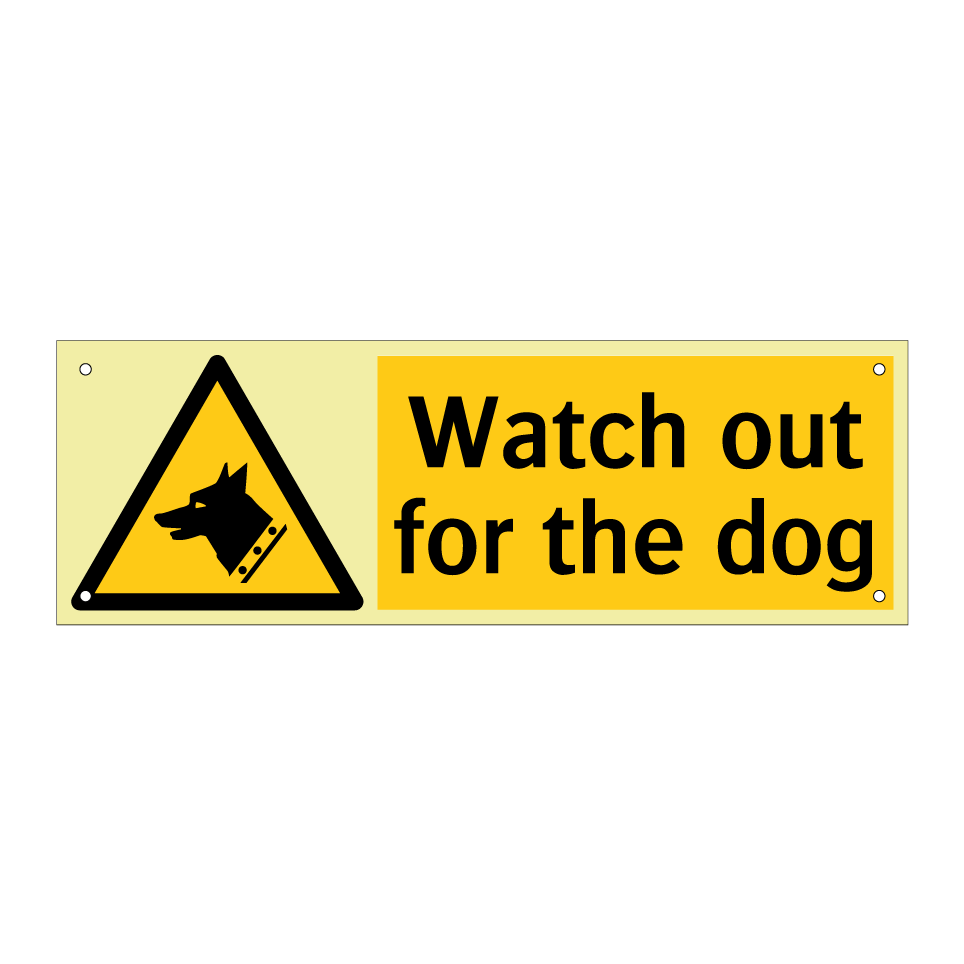 Watch out for the dog