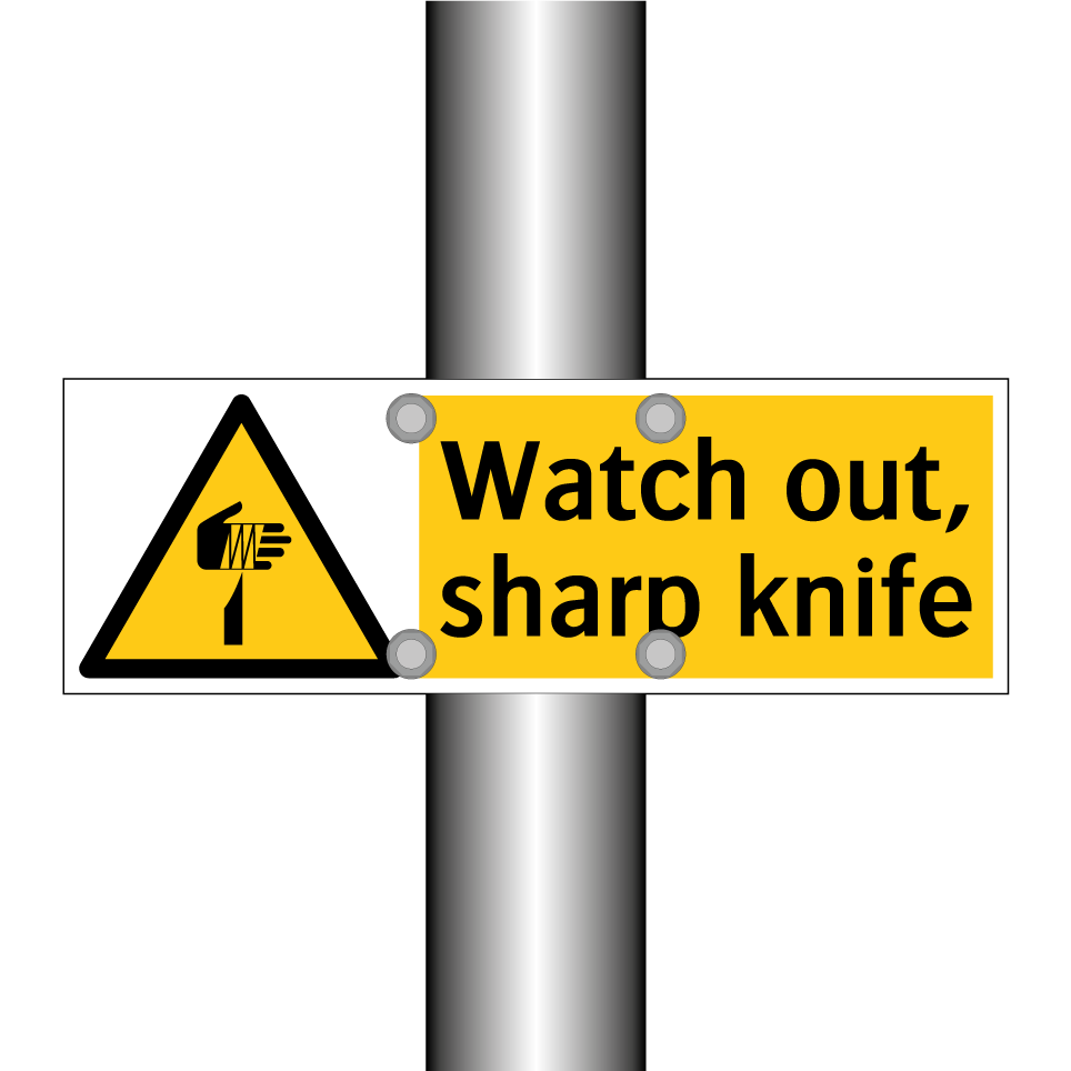 Watch out, sharp knife