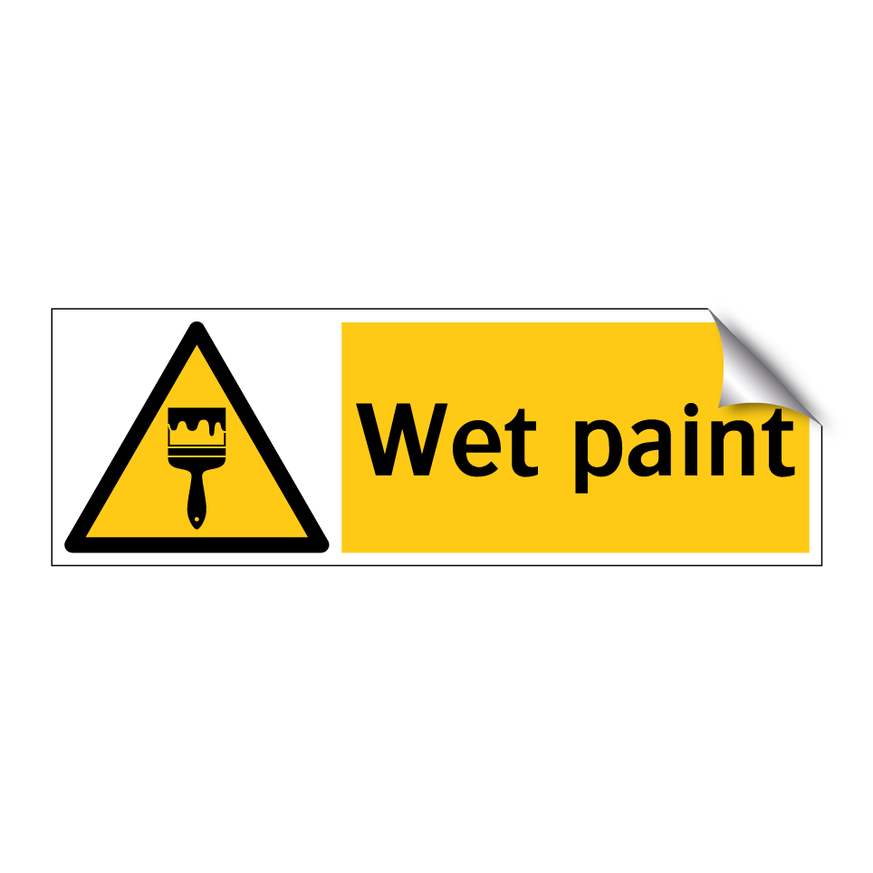 Wet paint