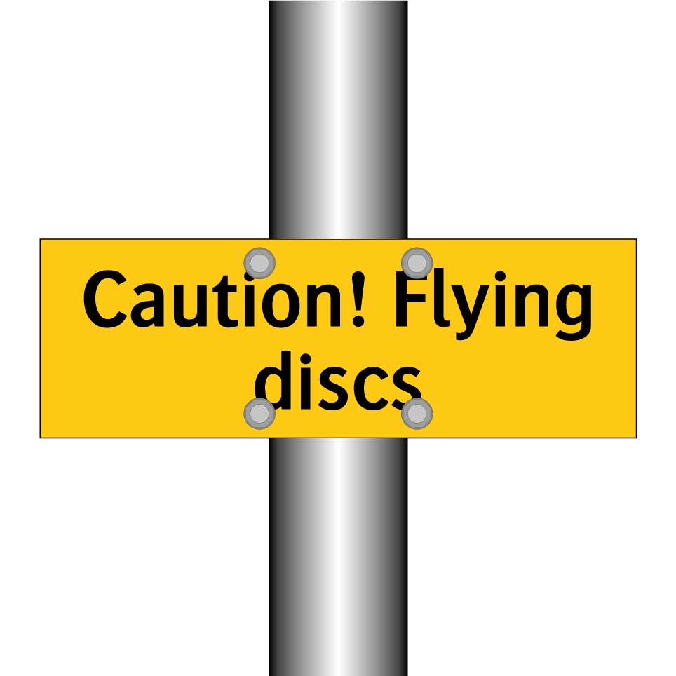 Caution! Flying discs