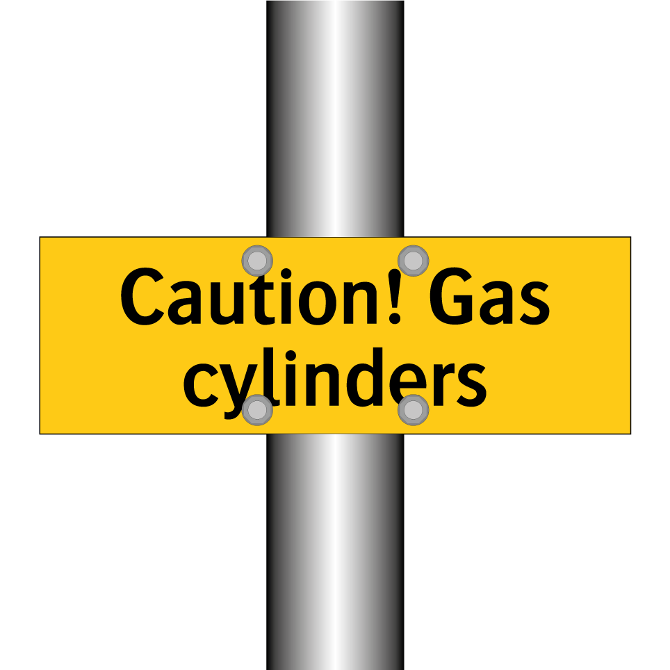 Caution! Gas cylinders