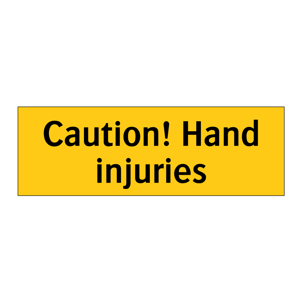 Caution! Hand injuries