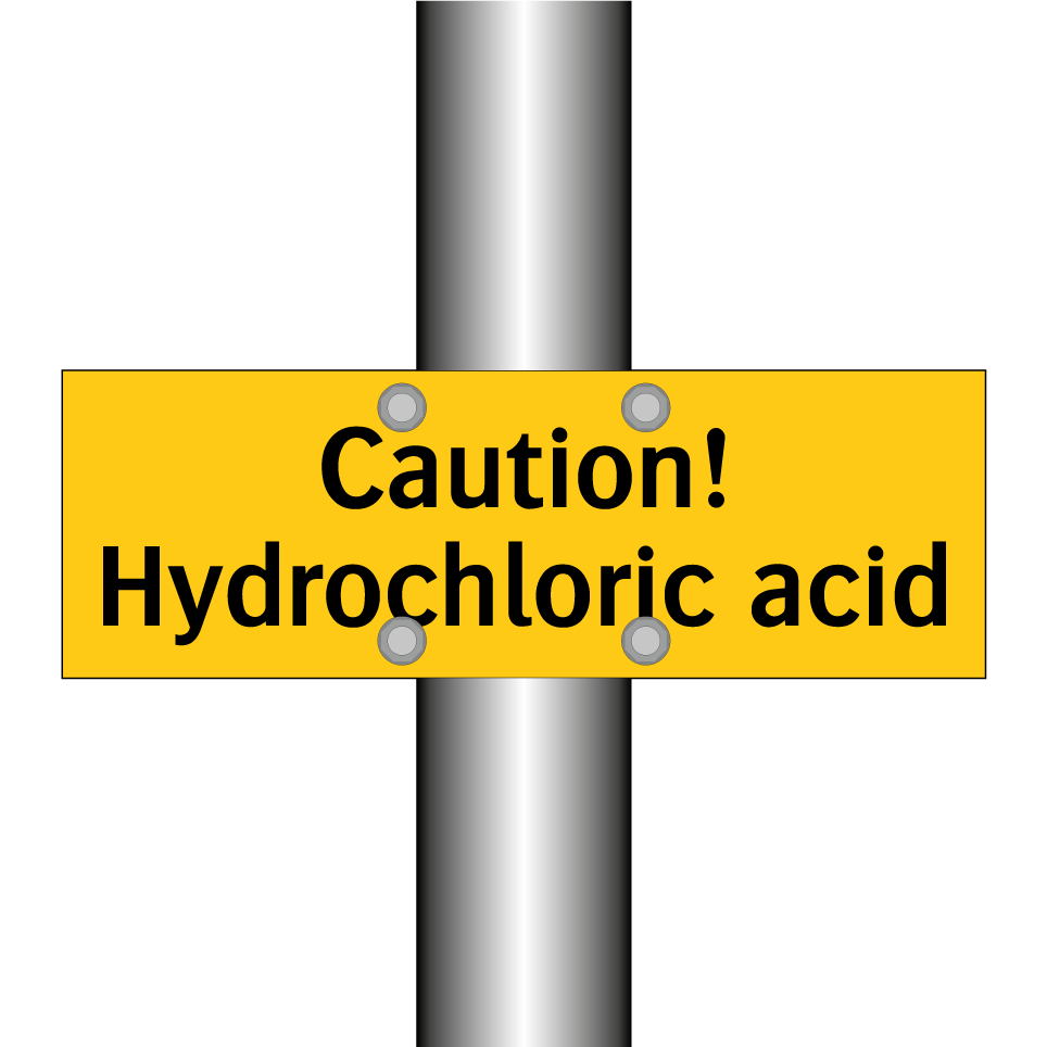 Caution! Hydrochloric acid