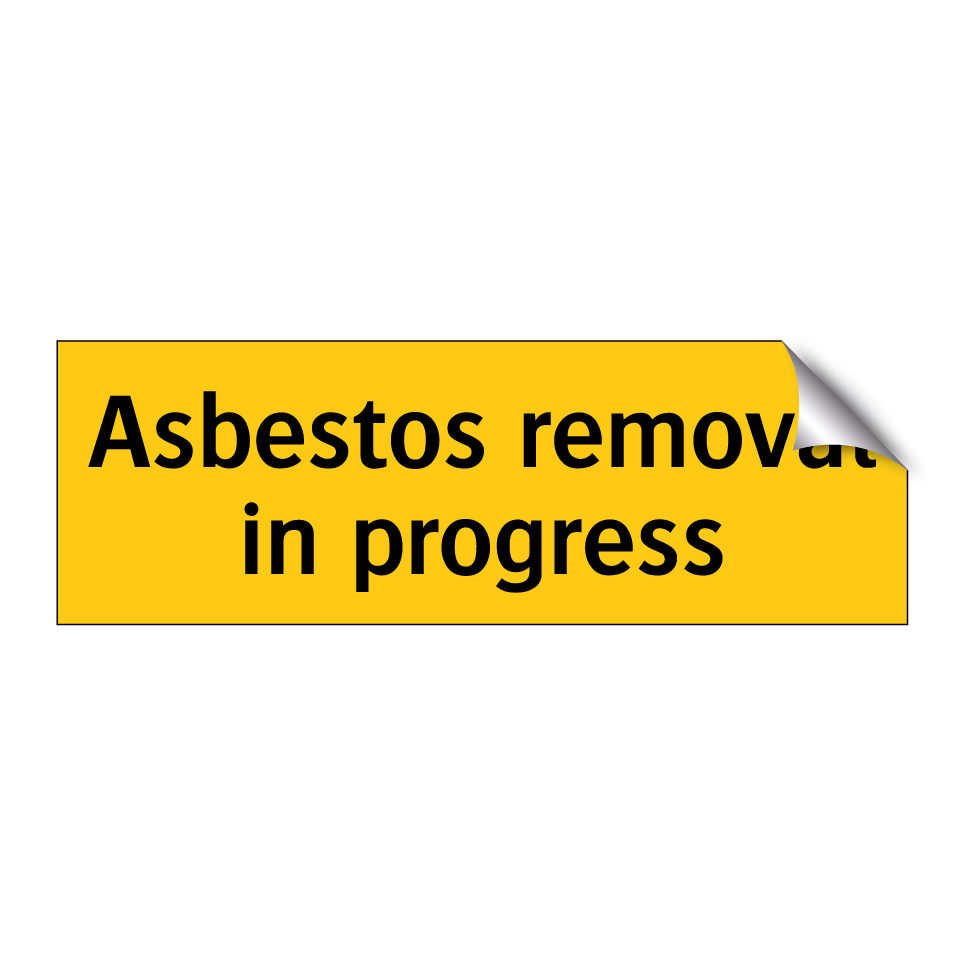 Asbestos removal in progress