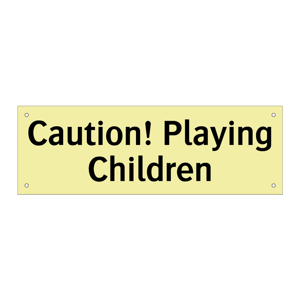 Caution! Playing Children