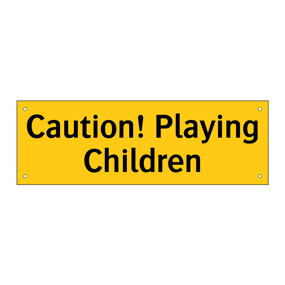 Caution! Playing Children