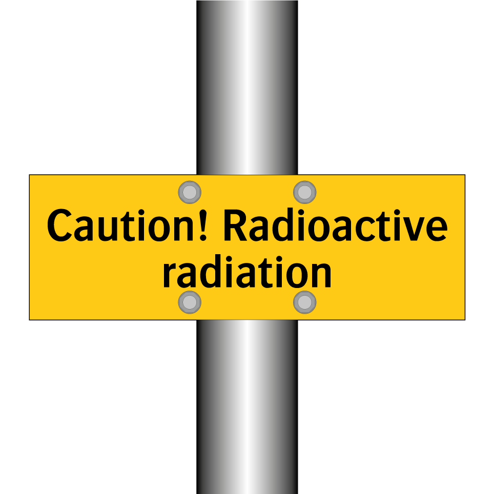 Caution! Radioactive radiation