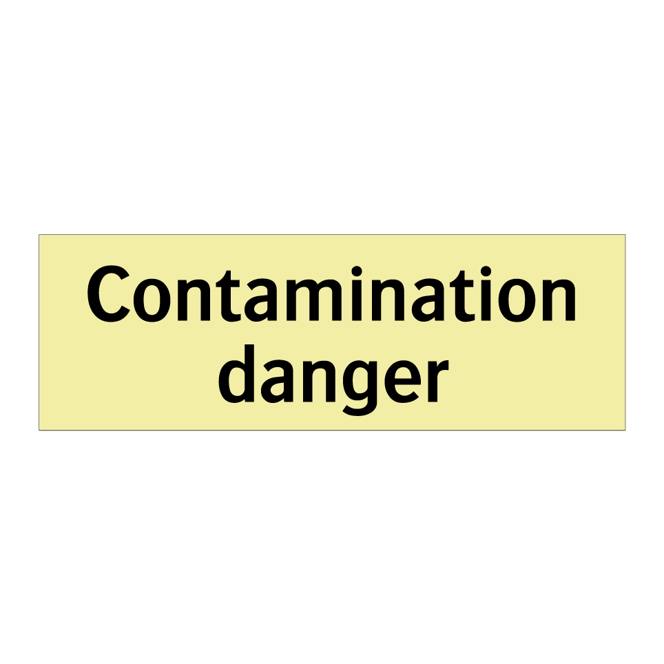Contamination danger