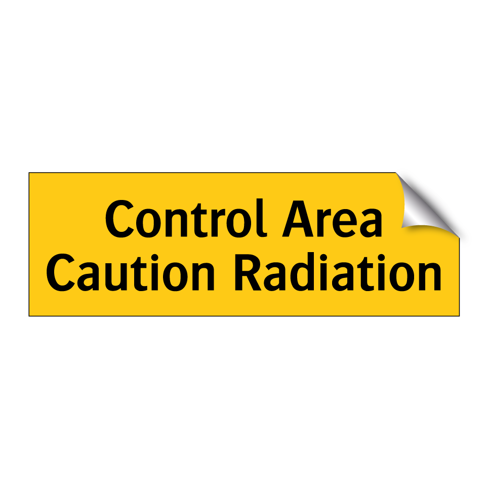 Control Area Caution Radiation