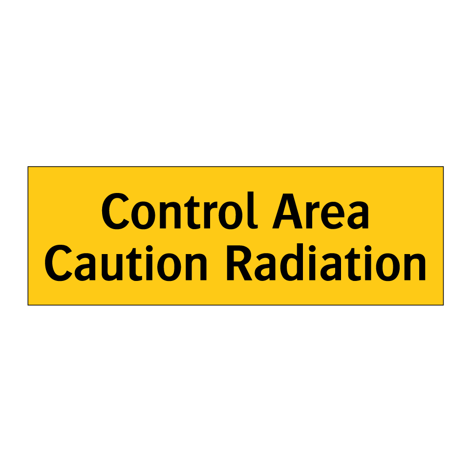 Control Area Caution Radiation