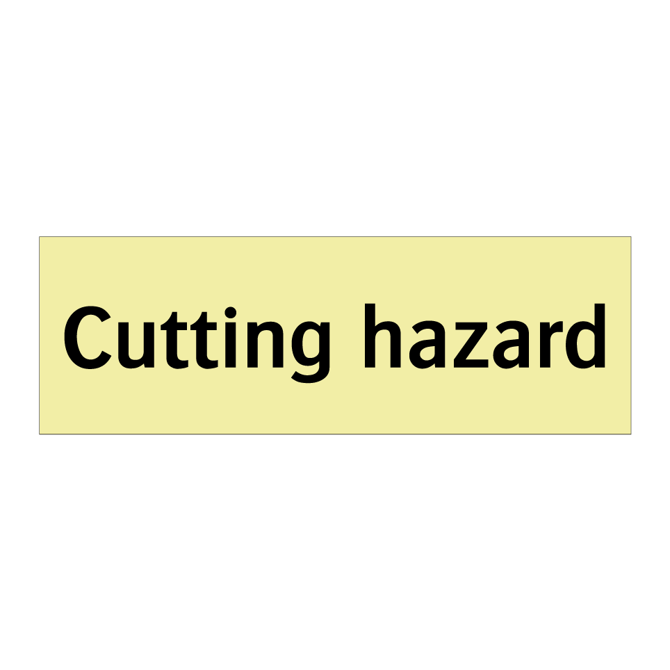 Cutting hazard