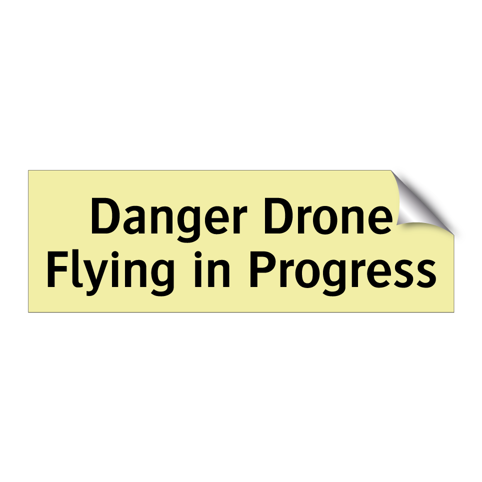 Danger Drone Flying in Progress