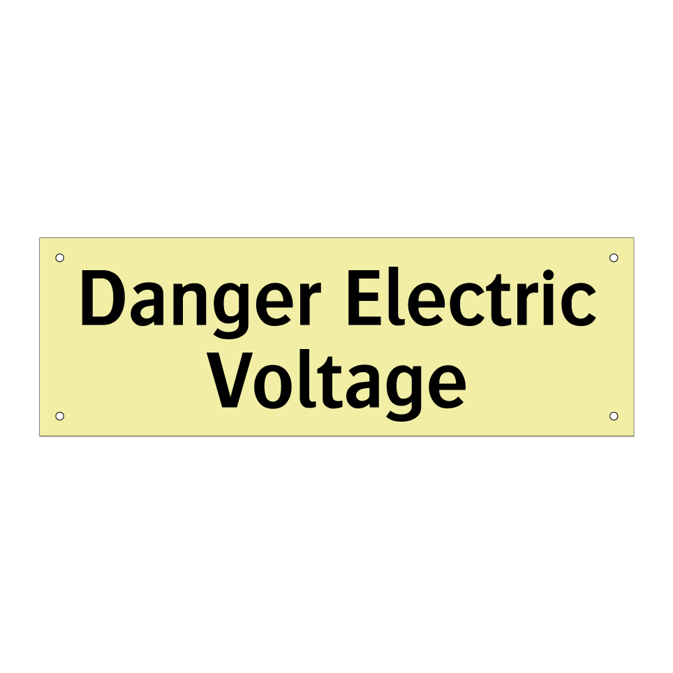 Danger Electric Voltage