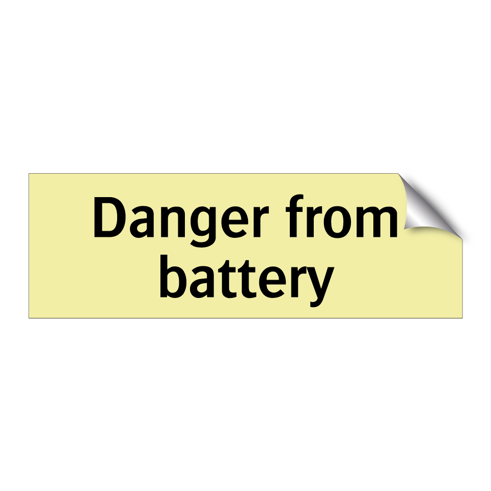 Danger from battery