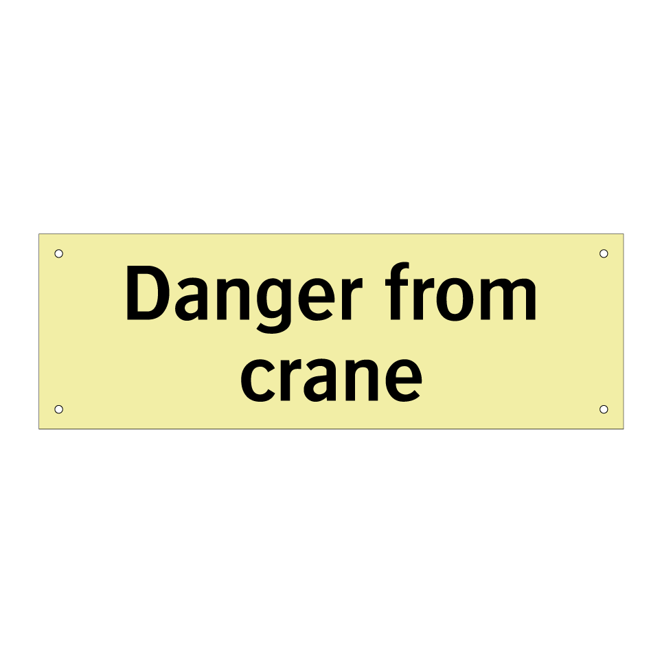 Danger from crane