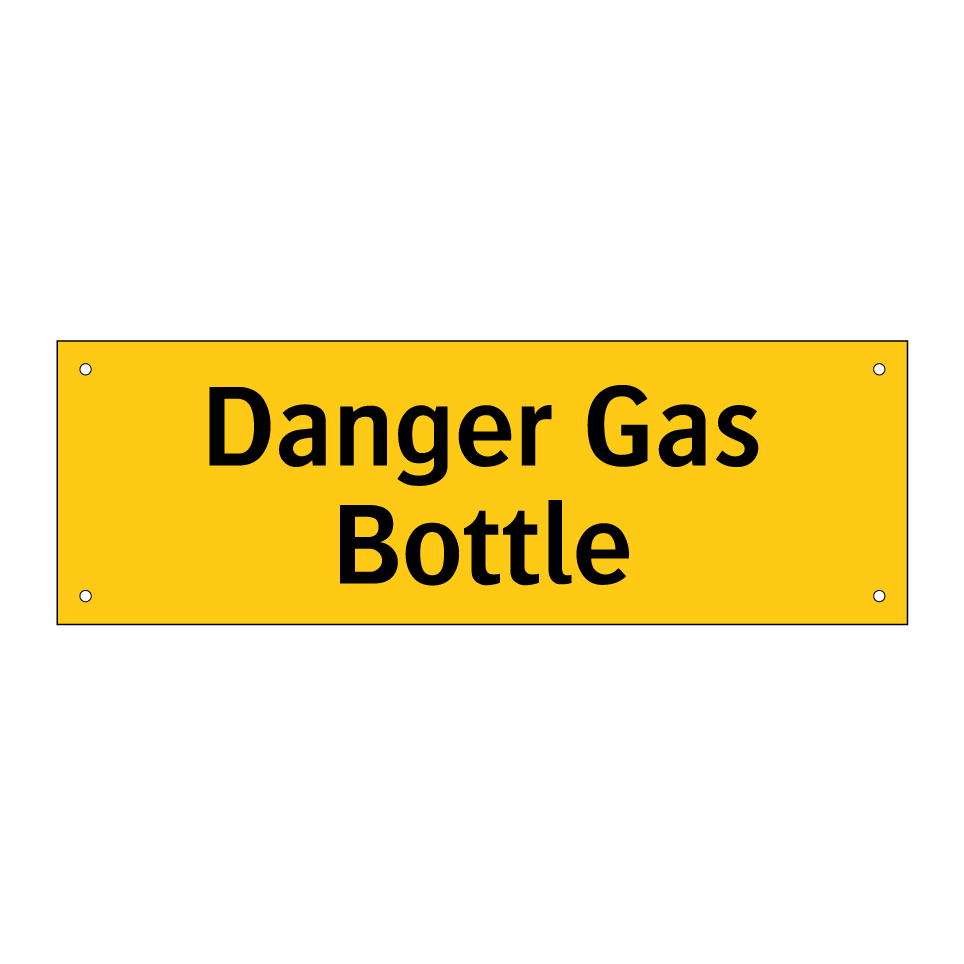 Danger Gas Bottle
