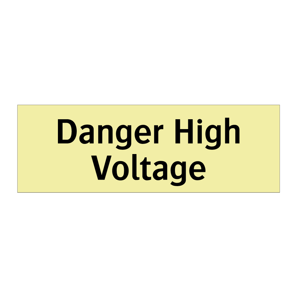 Danger High Voltage