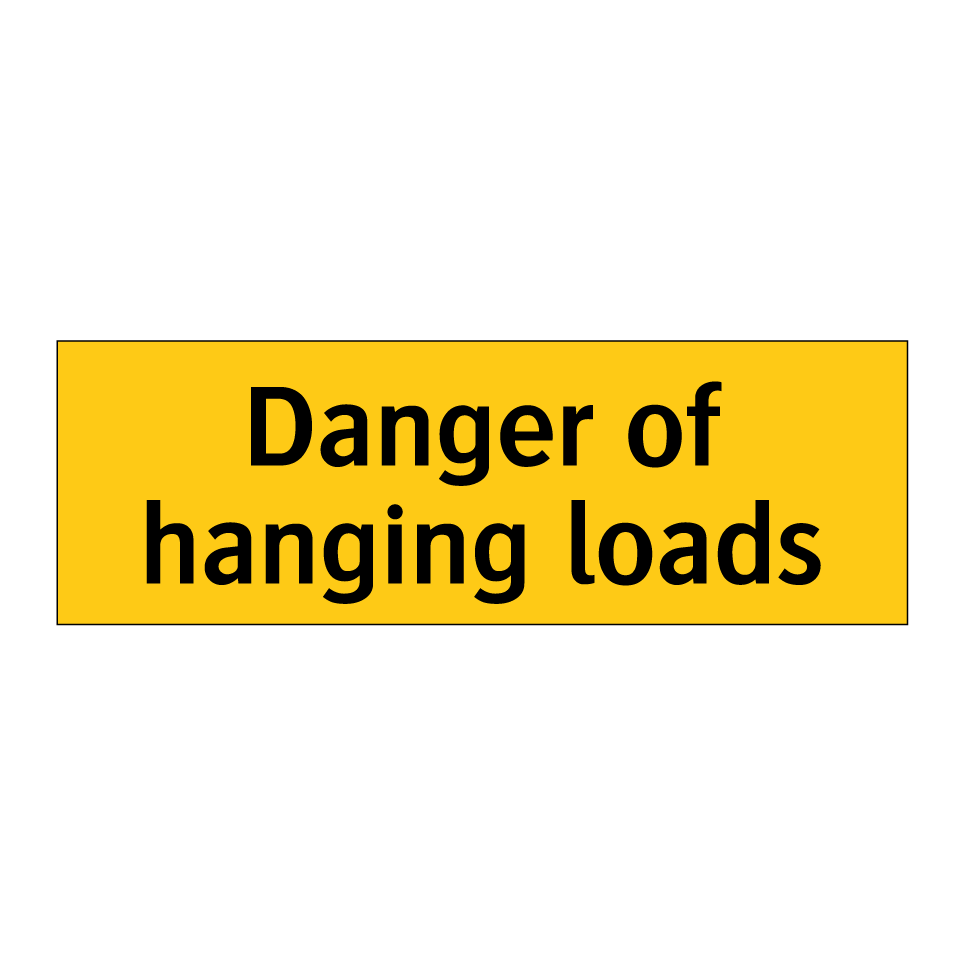 Danger of hanging loads