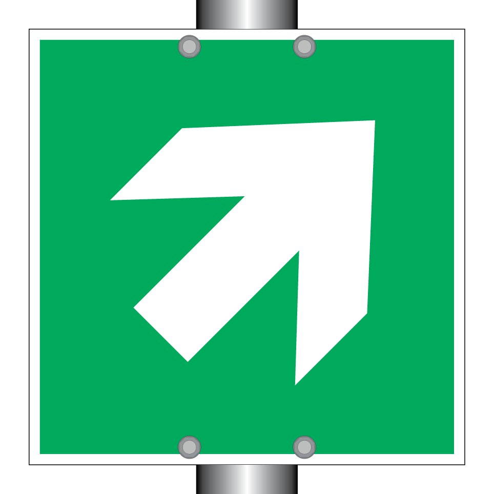 E006 Direction, 45° arrow (90° increments)