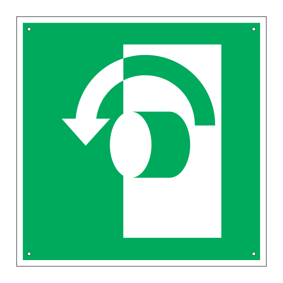E018 Turn anticlockwise to open