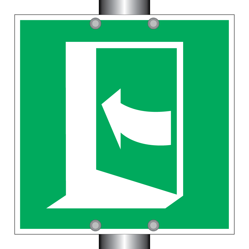 E022 Door opens by pushing on the left-hand side