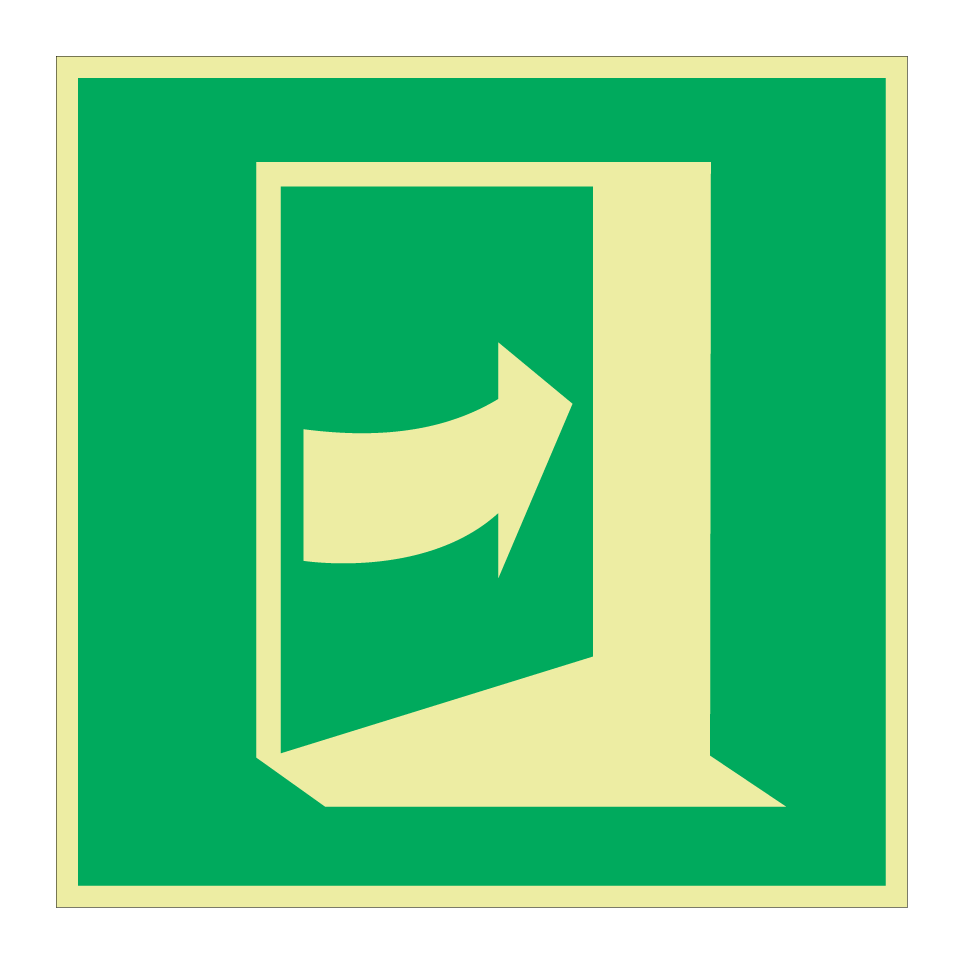 E023 Door opens by pushing on the right-hand side