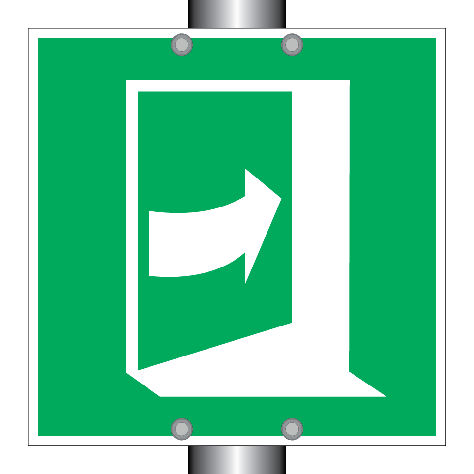 E023 Door opens by pushing on the right-hand side
