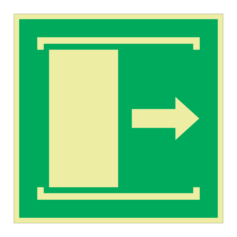 E033 Door slides right to open