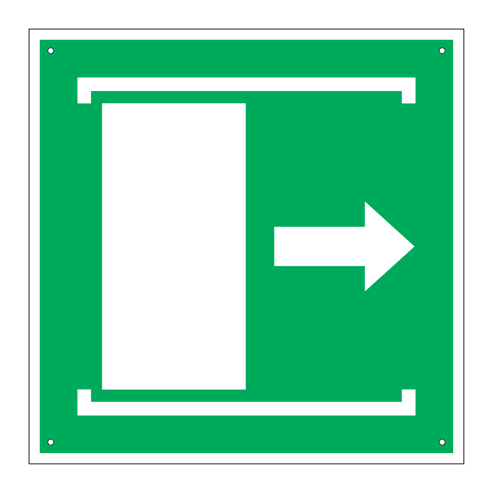 E033 Door slides right to open