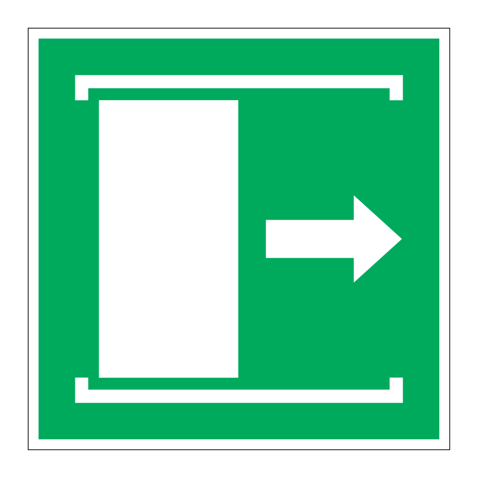 E033 Door slides right to open