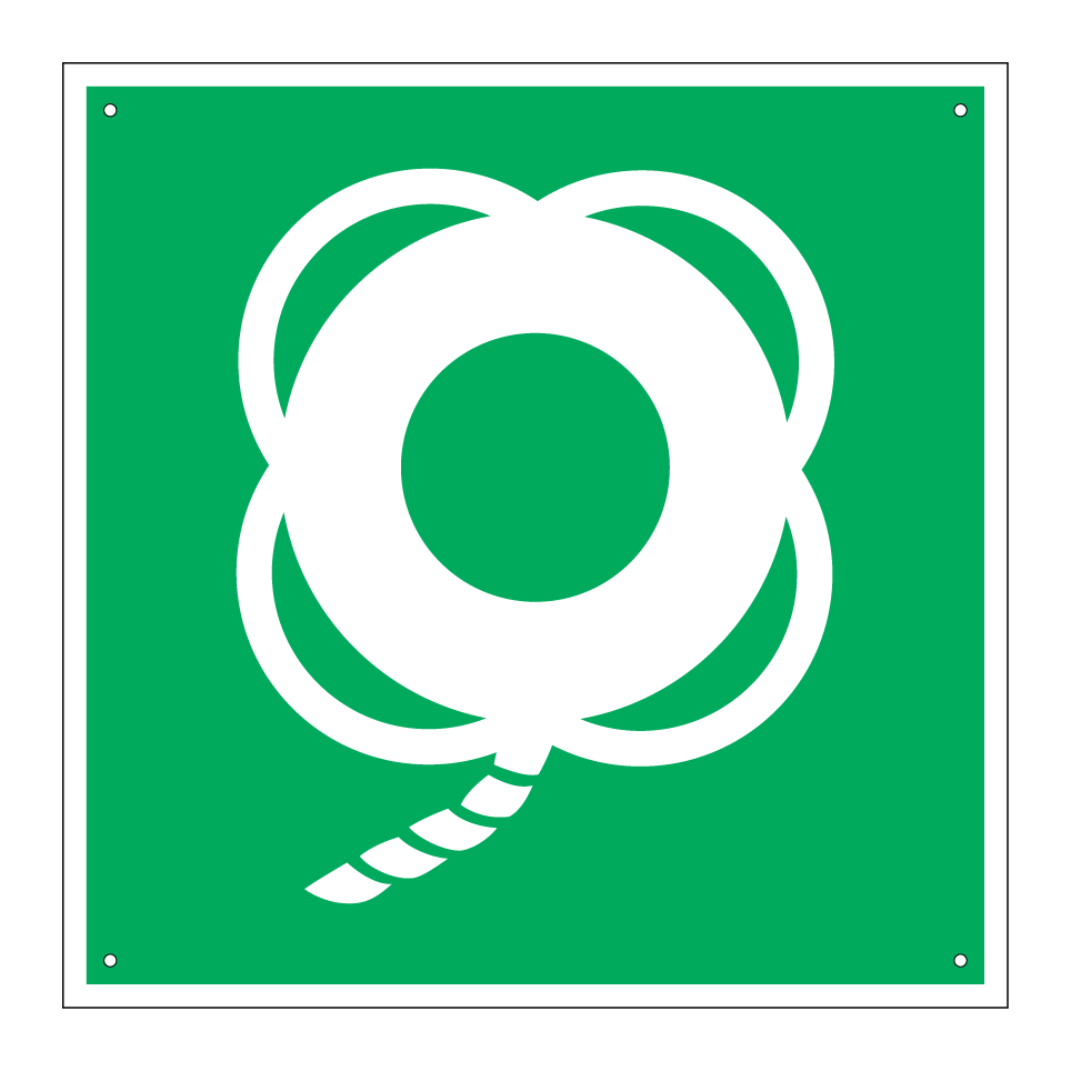 E041 Lifebuoy with line