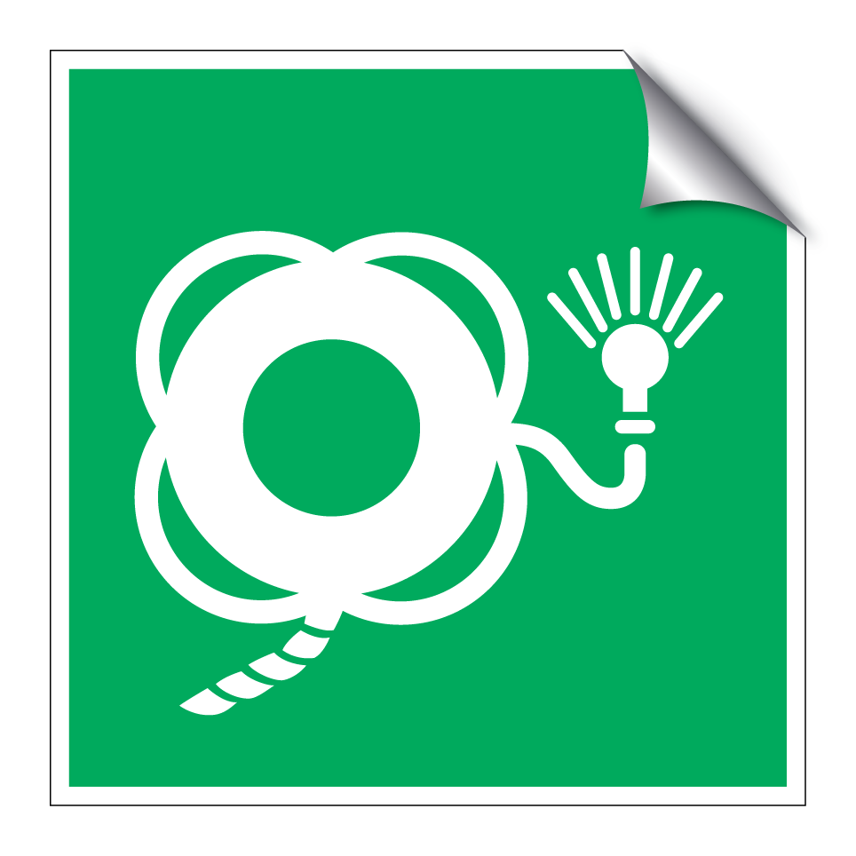 E043 Lifebuoy with line and light