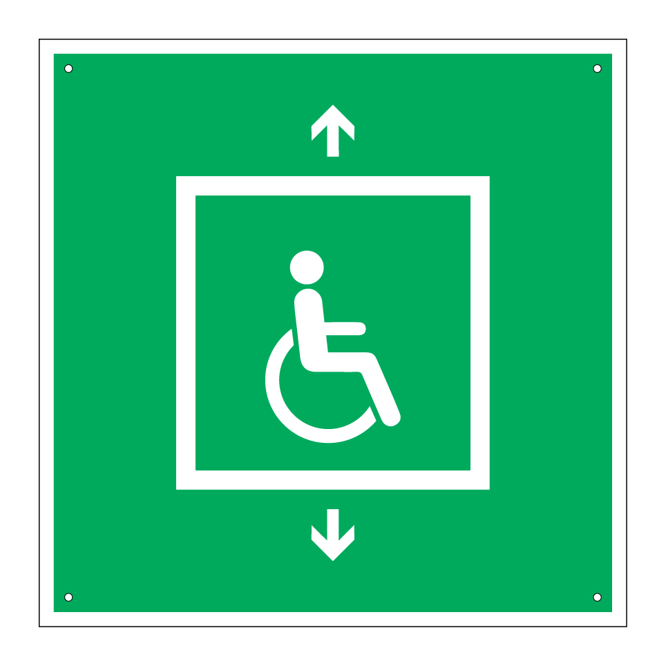 E070 Evacuation lift for people unable to use stairs