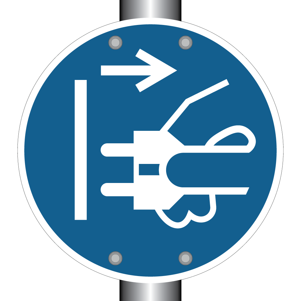 M006 Disconnect mains plug from electrical outlet