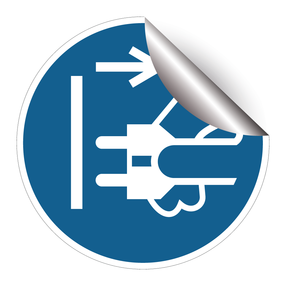 M006 Disconnect mains plug from electrical outlet