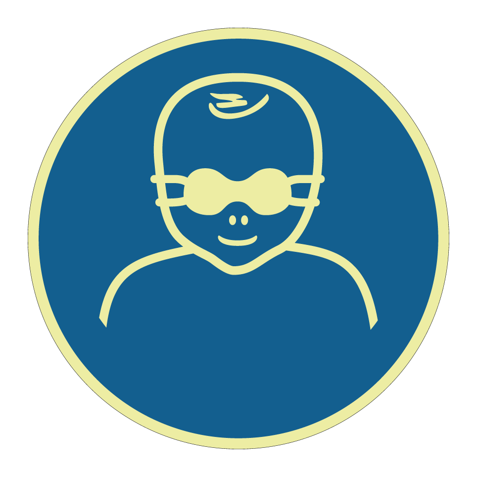 M025 Protect infants' eyes with opaque eye protection