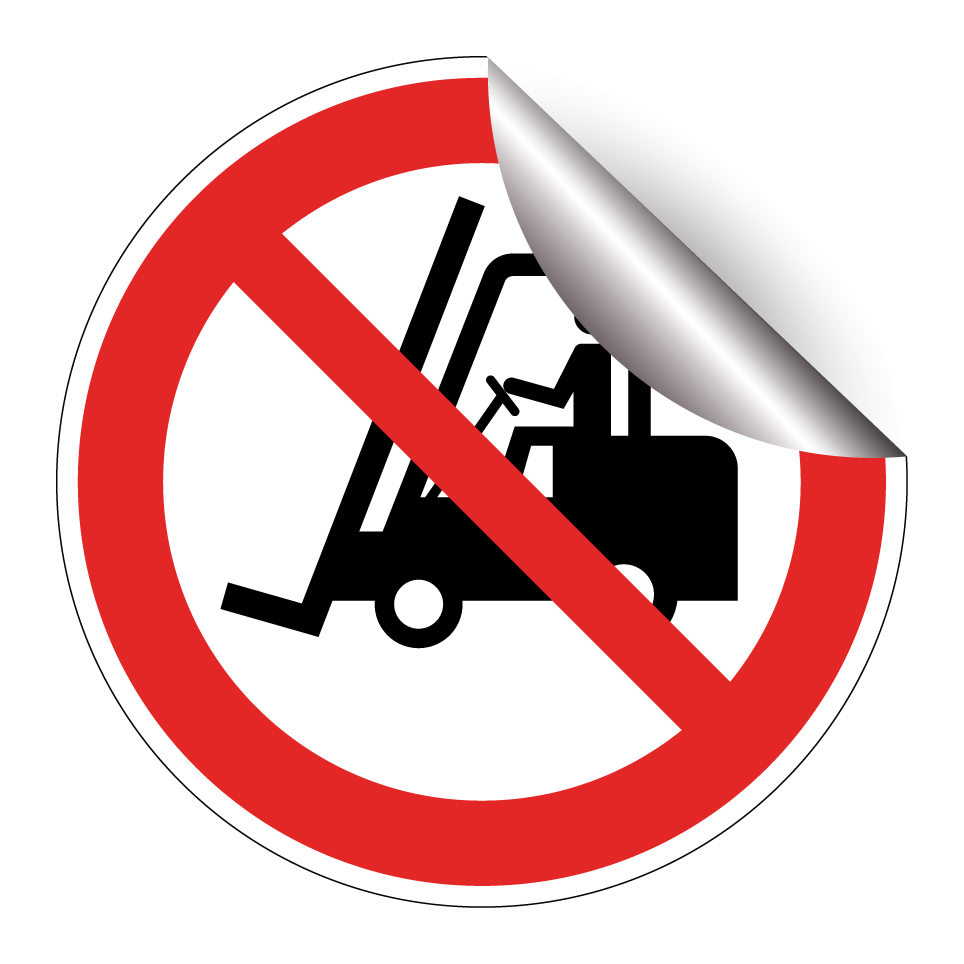 P006 No access for forklift trucks and other industrial vehicles