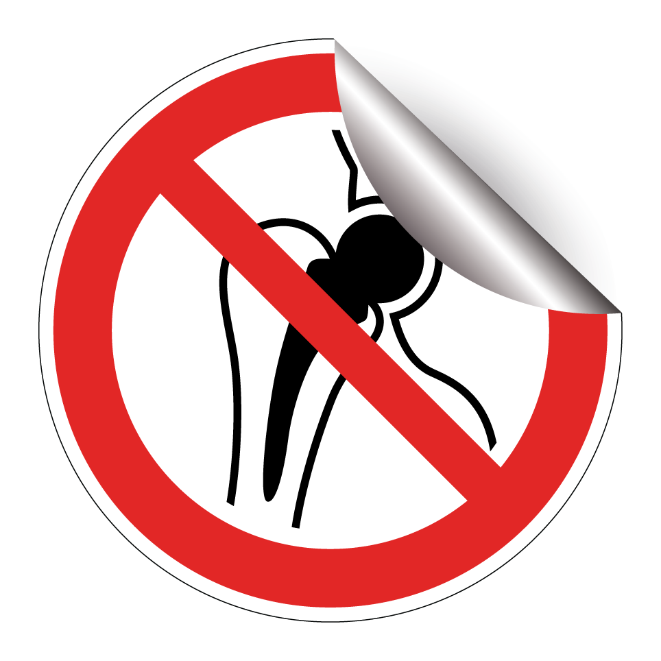 P014 No access for people with metallic implants