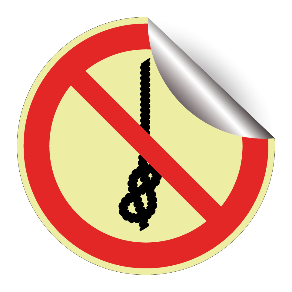 P030 Do not tie knots in rope