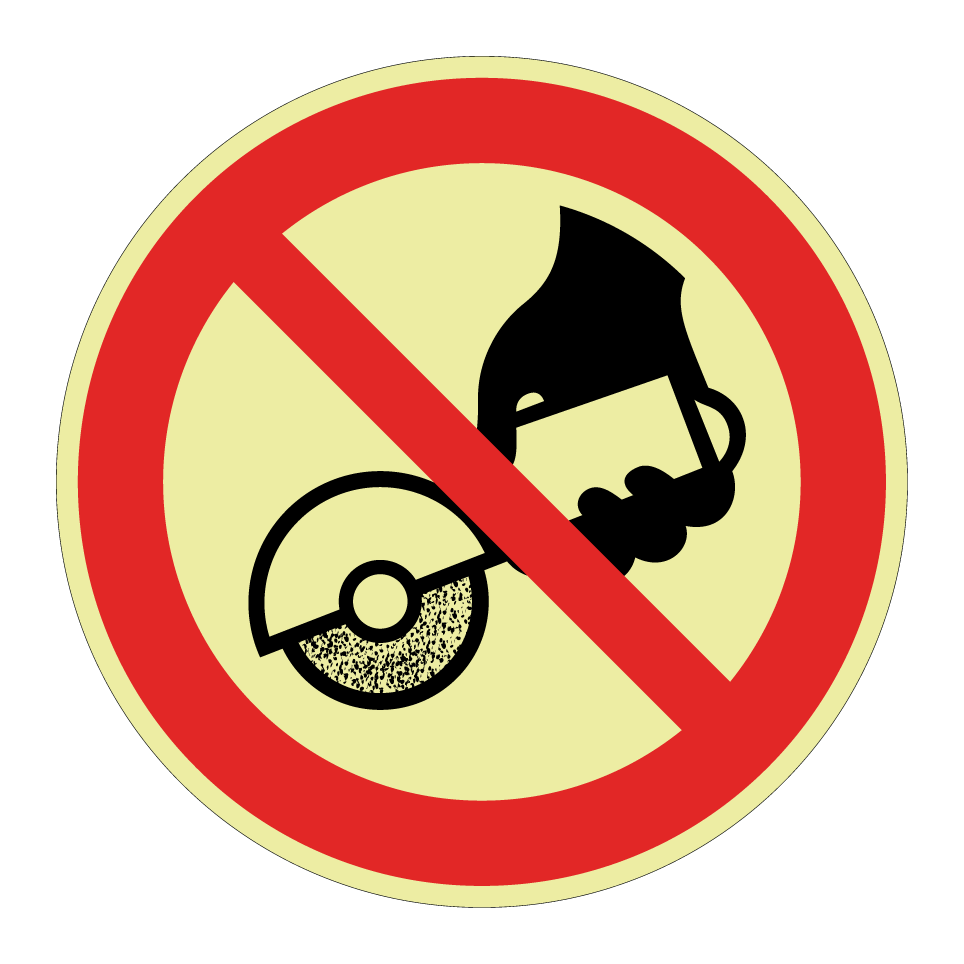 P034 Do not use with hand-held grinding machine