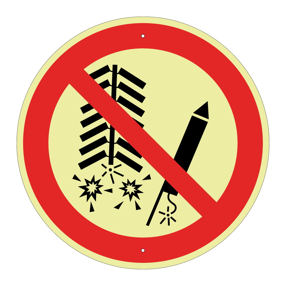 P040 Do not set off fireworks