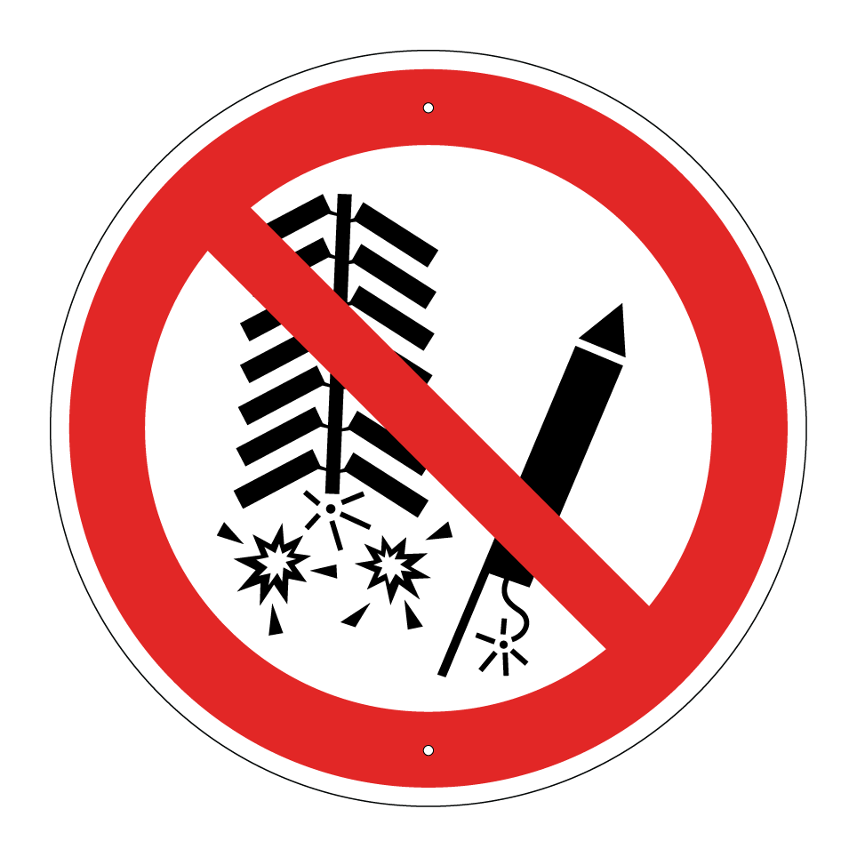 P040 Do not set off fireworks